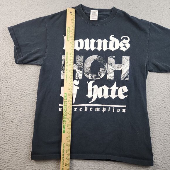 Hardcore Punk Band Hounds of Hate Shirt Men's Medium Modern Music No Redemption - Picture 5 of 9